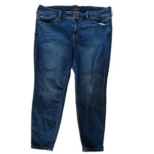 Torrid Womens Blue Super Soft Skinny Jegging Triple Button Jeans Plus Size 24S